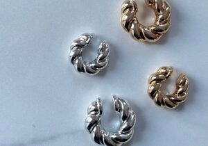 Ear cuff chunky torneado