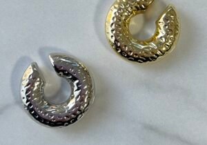 Ear cuff martillado
